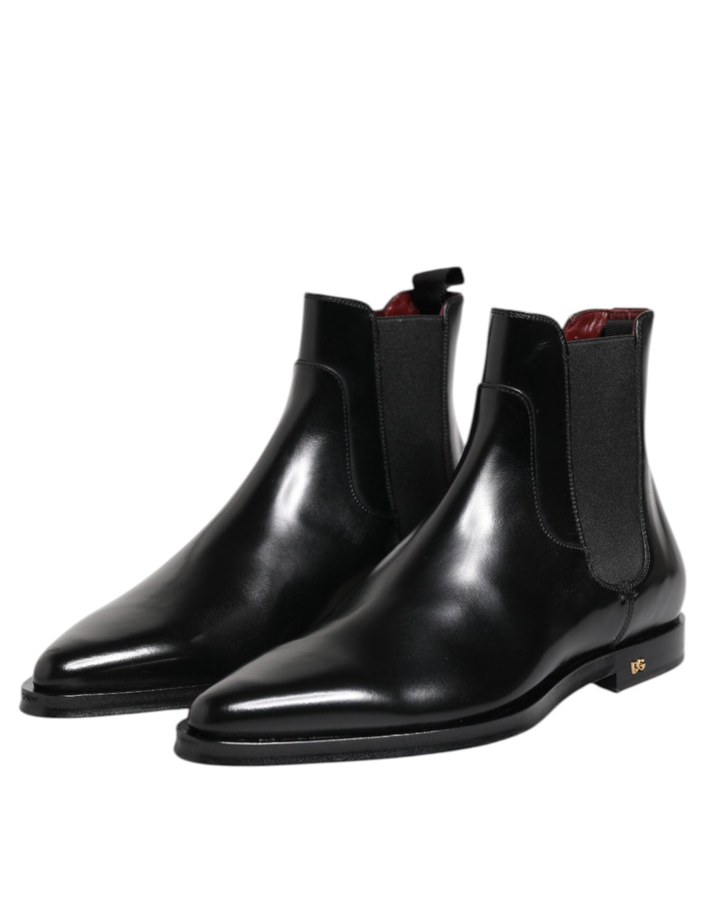 Dolce & Gabbana Black Leather MILLENIALS Mid Calf Boots Shoes