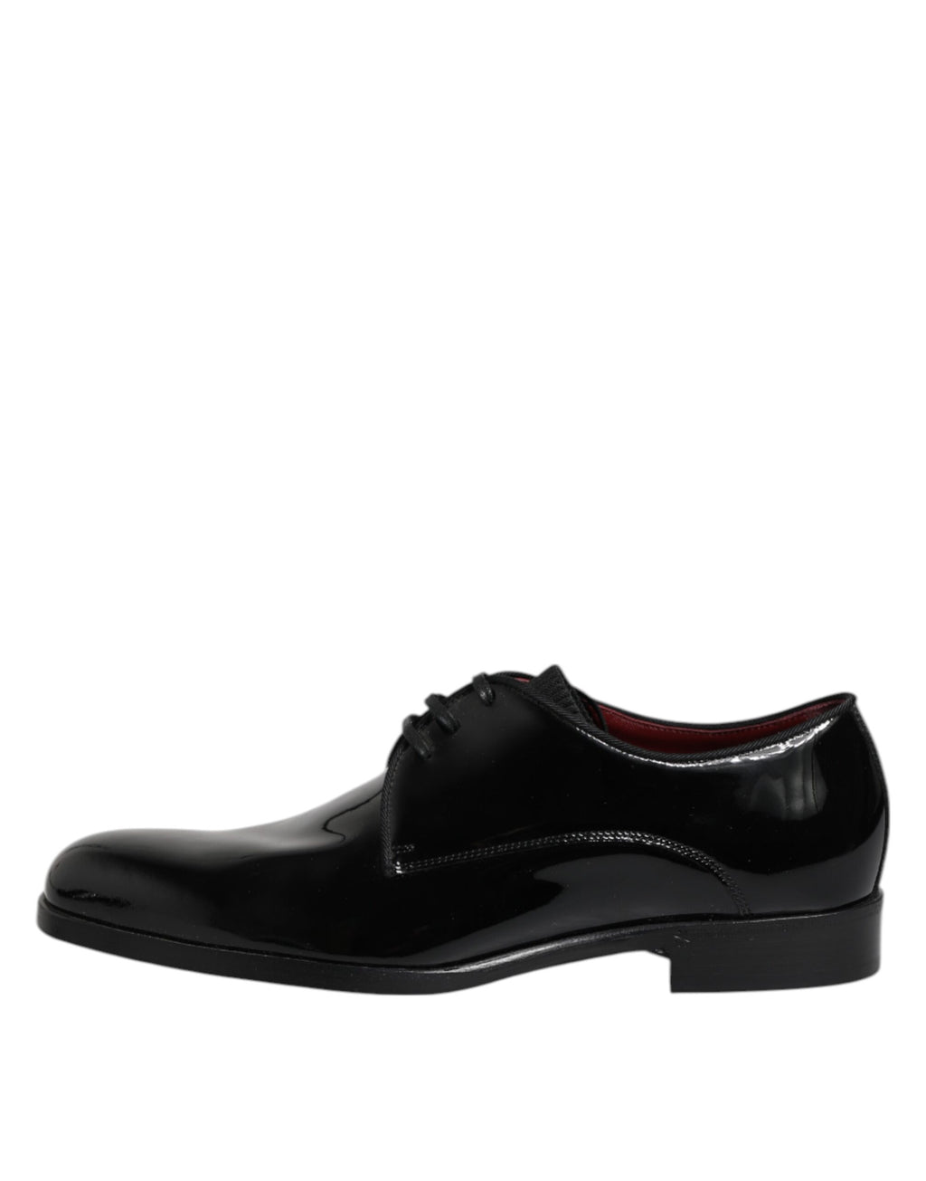 Dolce & Gabbana Black Leather Lace Up Men Derby Formal Shoes