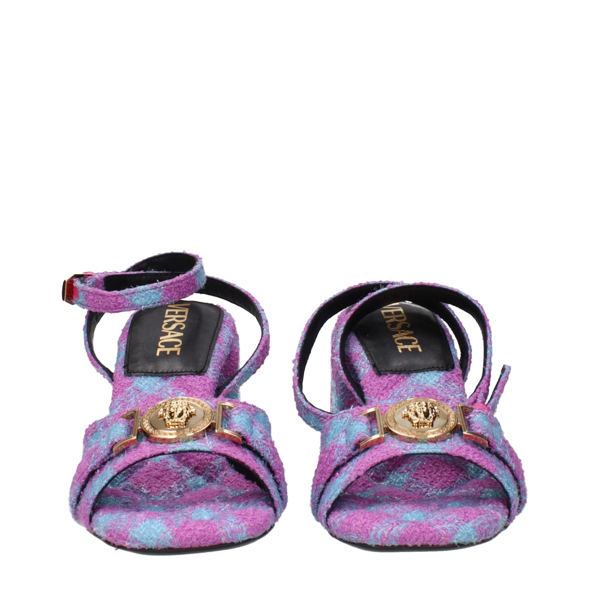 Versace Pink Fabric Platforms