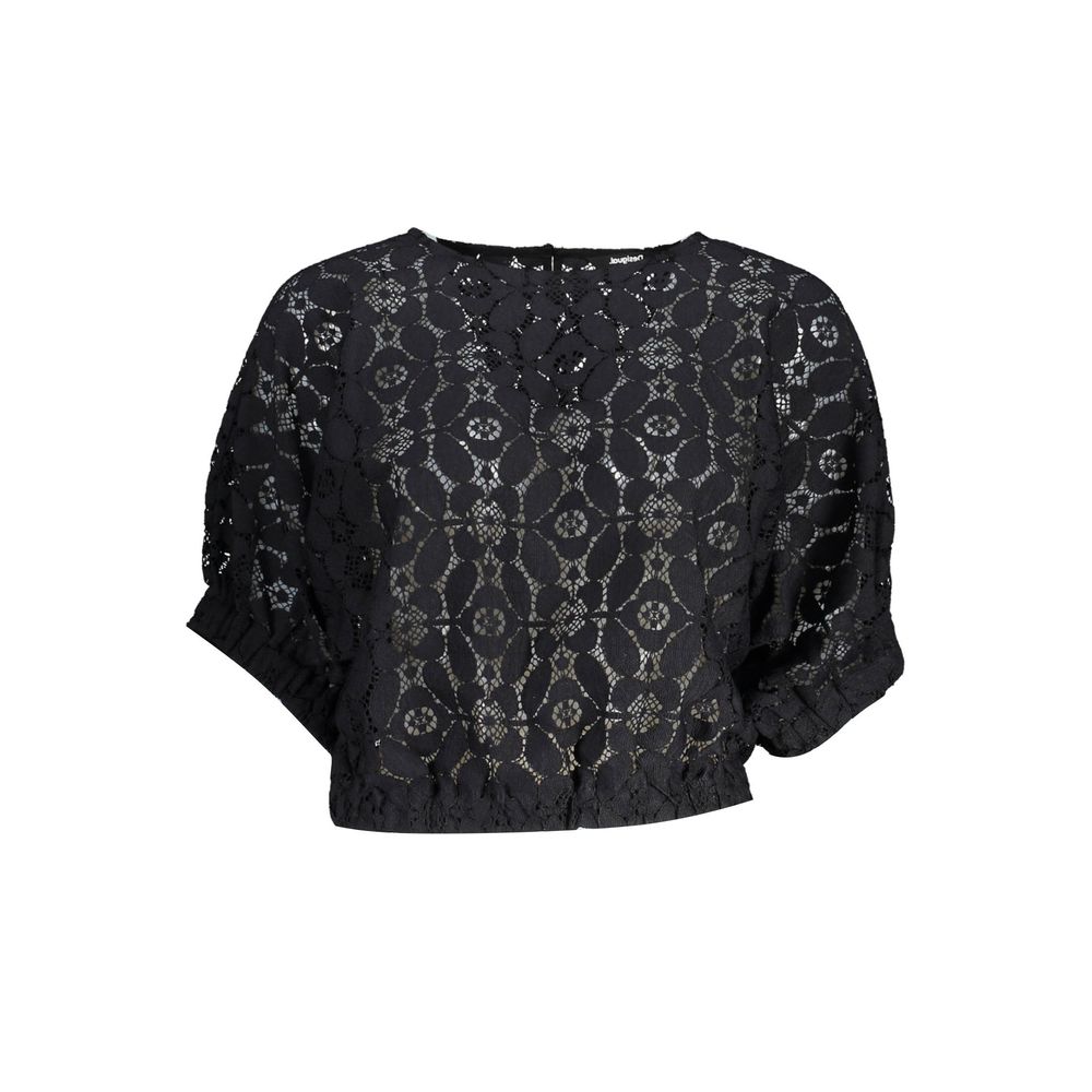 Desigual Black Polyester Tops & T-Shirt
