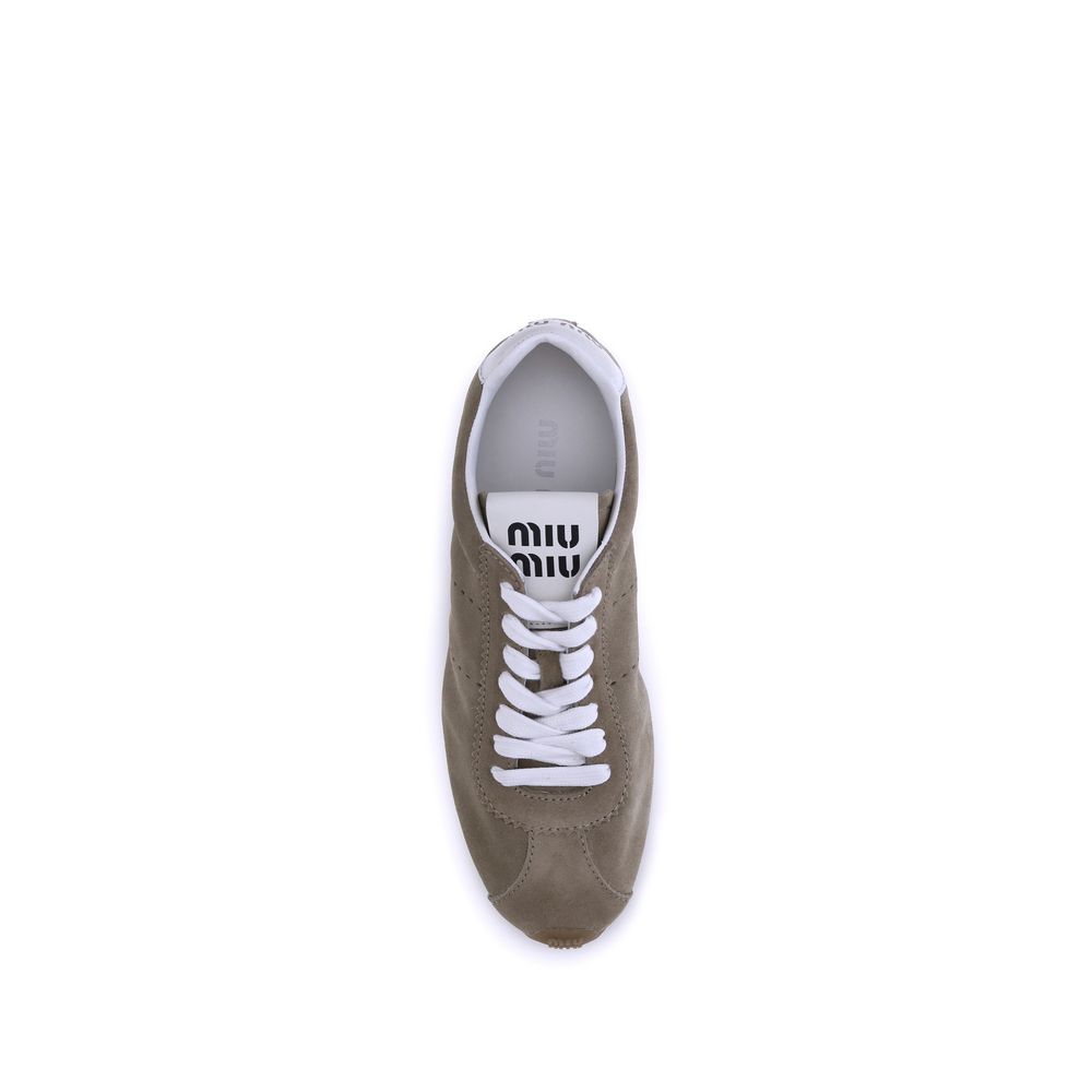 Miu Miu Suede Plume Sneakers