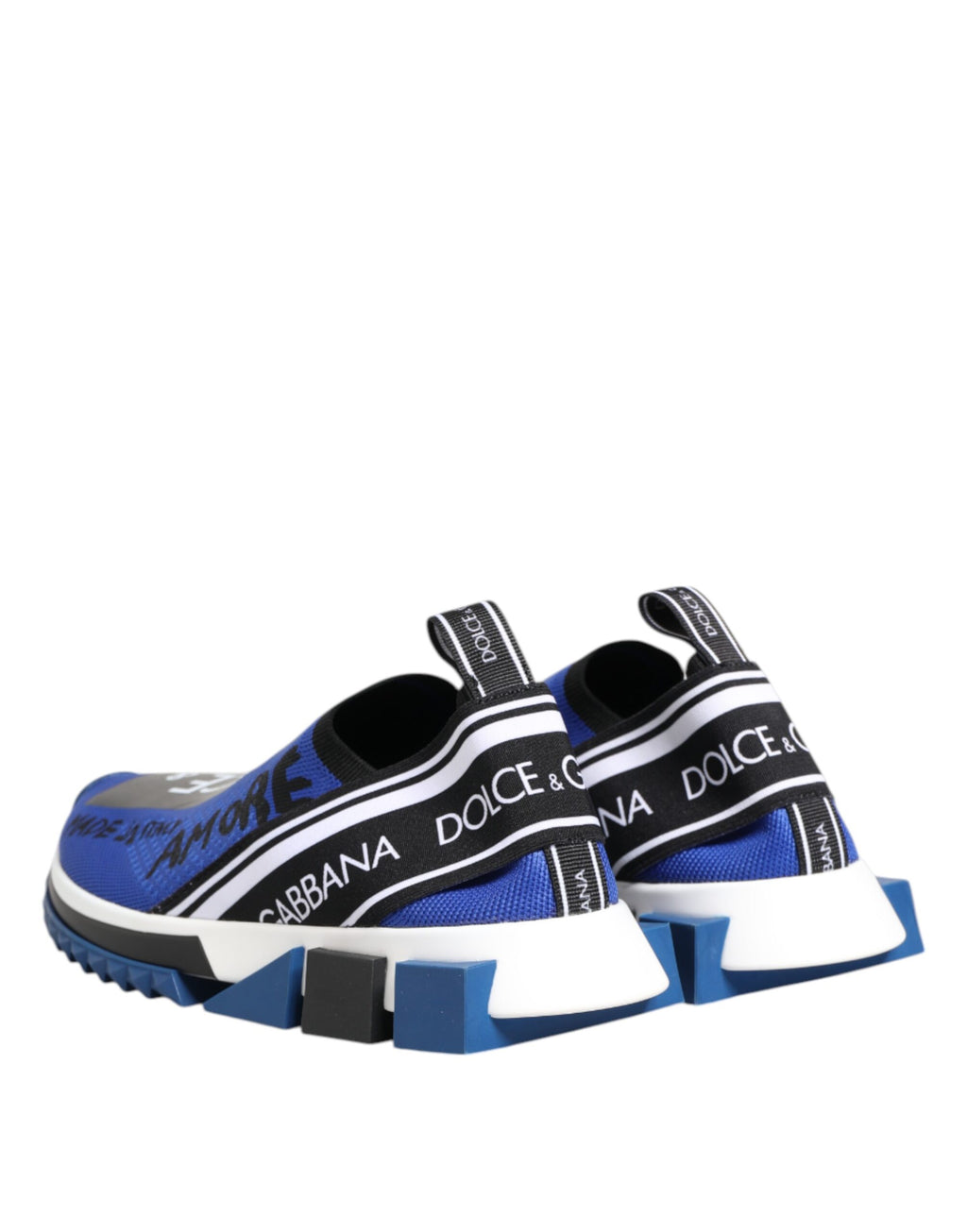 Dolce & Gabbana Blue Logo Low Top Sorrento Sneakers Shoes