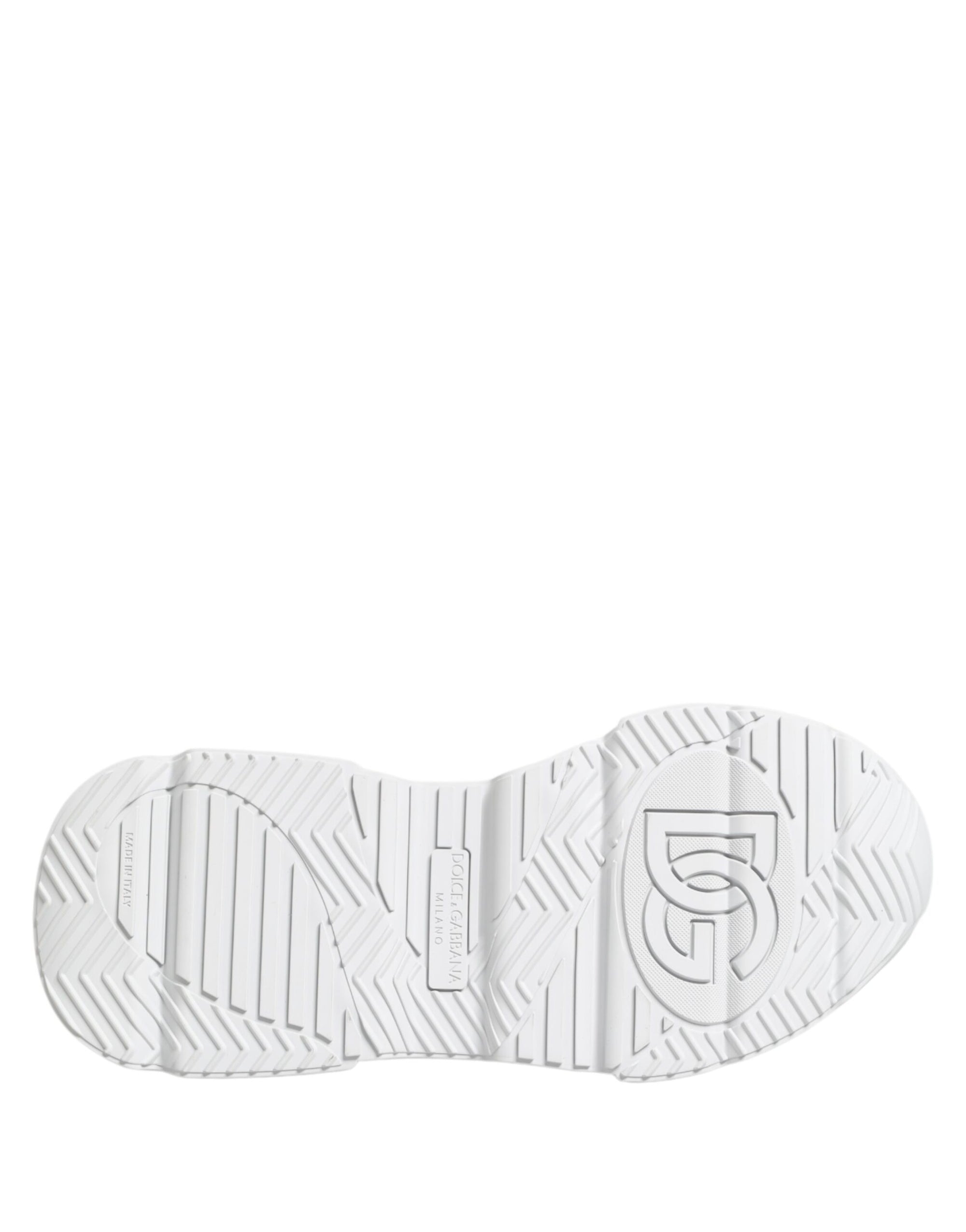 Dolce & Gabbana Gray Silver Daymaster Low Top Sneakers Shoes