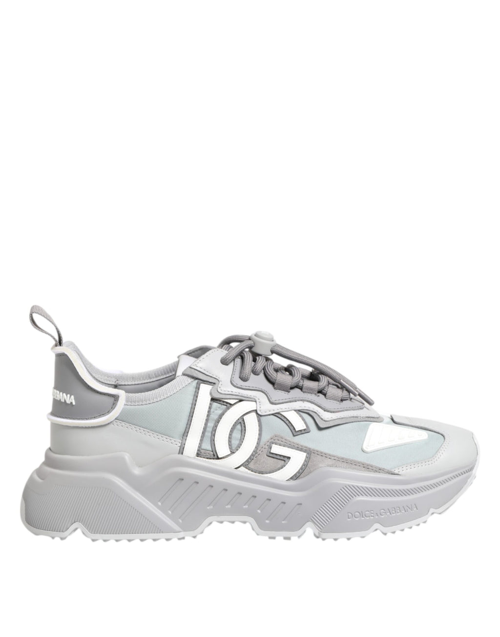 Dolce & Gabbana Gray Silver Daymaster Low Top Sneakers Shoes