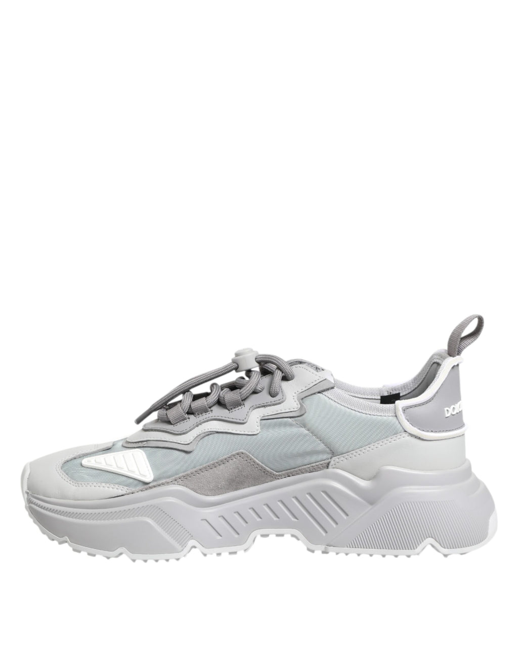 Dolce & Gabbana Gray Silver Daymaster Low Top Sneakers Shoes
