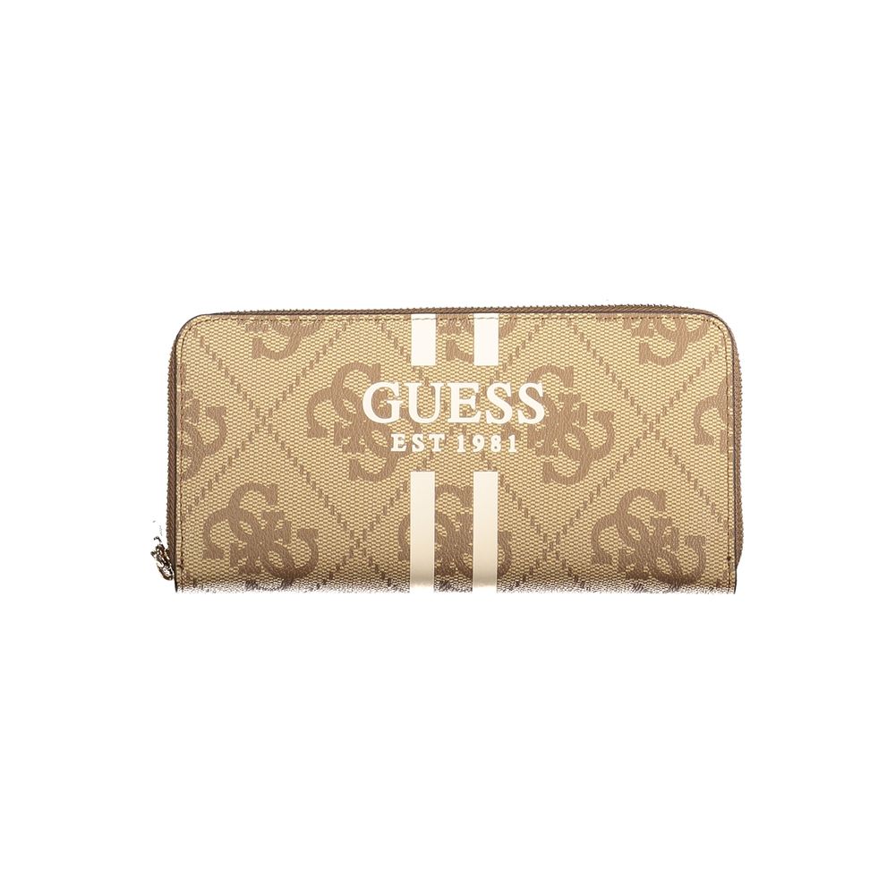 Guess Jeans Beige Polyethylene Women Wallet