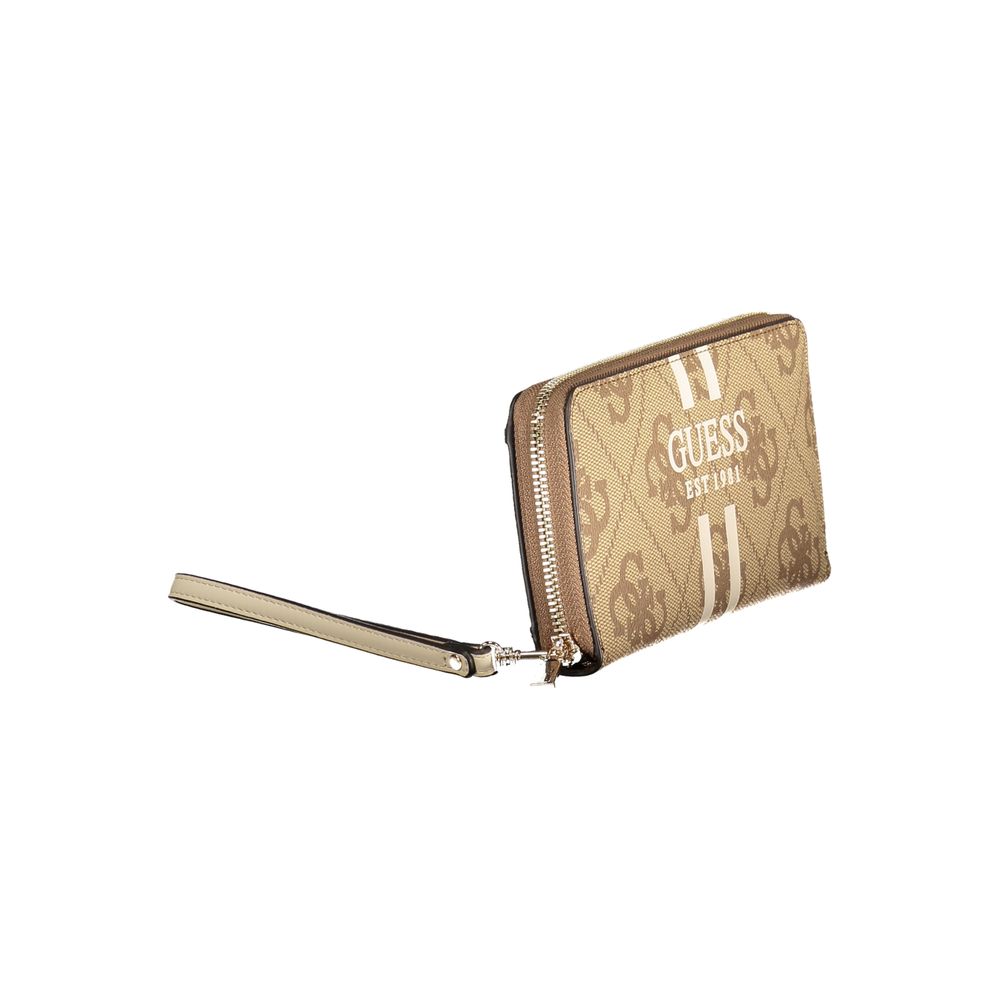 Guess Jeans Beige Polyethylene Women Wallet