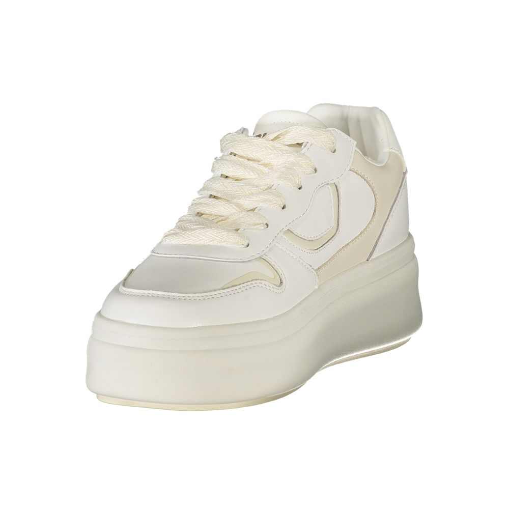 Blauer White Leather Women Sneaker