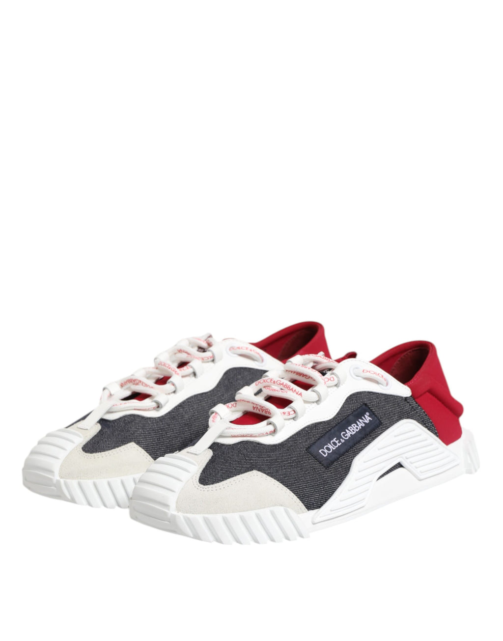 Dolce & Gabbana Multicolor Lace Up Low Top NS1 Sneaker Shoes