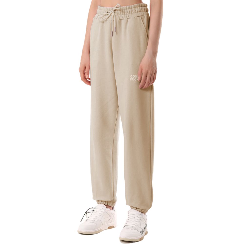 Comme Des Fuckdown Beige Cotton Jeans & Pant