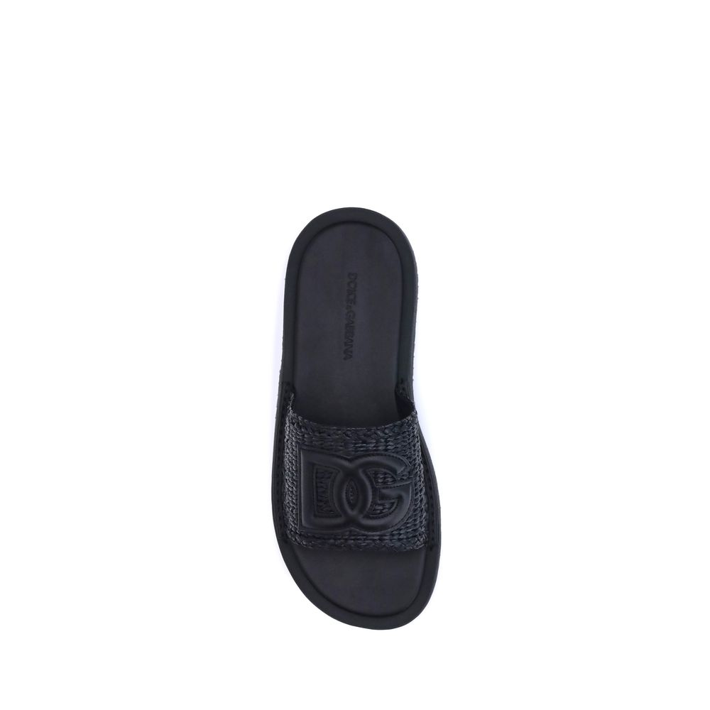 Dolce & Gabbana Crochet raffia Sandals