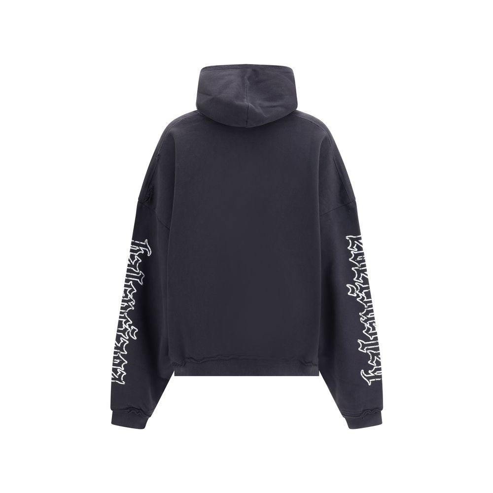 Balenciaga Blackletter script motif Hoodie
