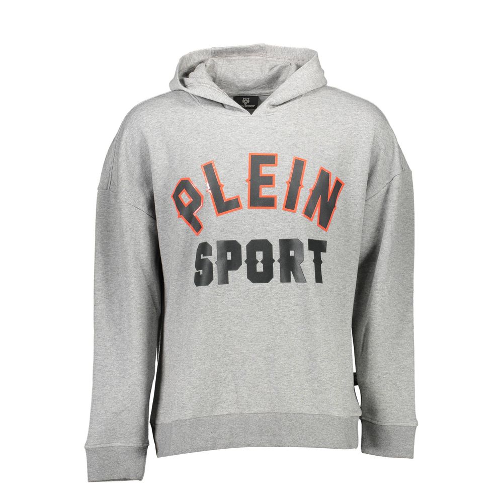 Plein Sport Gray Cotton Sweater