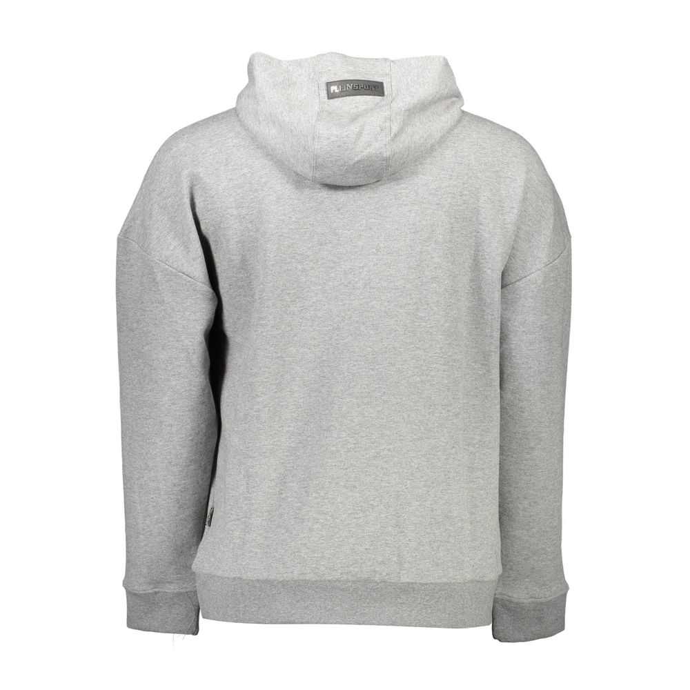 Plein Sport Gray Cotton Sweater