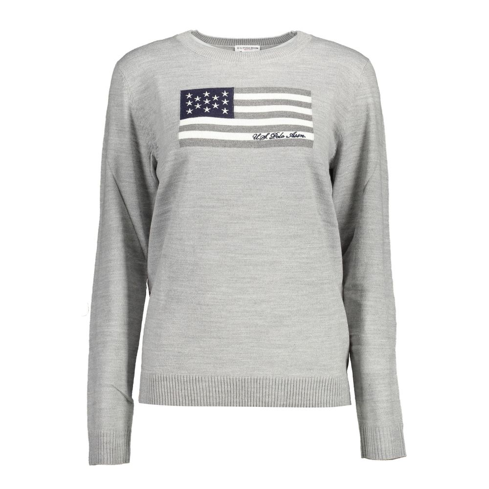 U.S. POLO ASSN. Gray Nylon Sweater