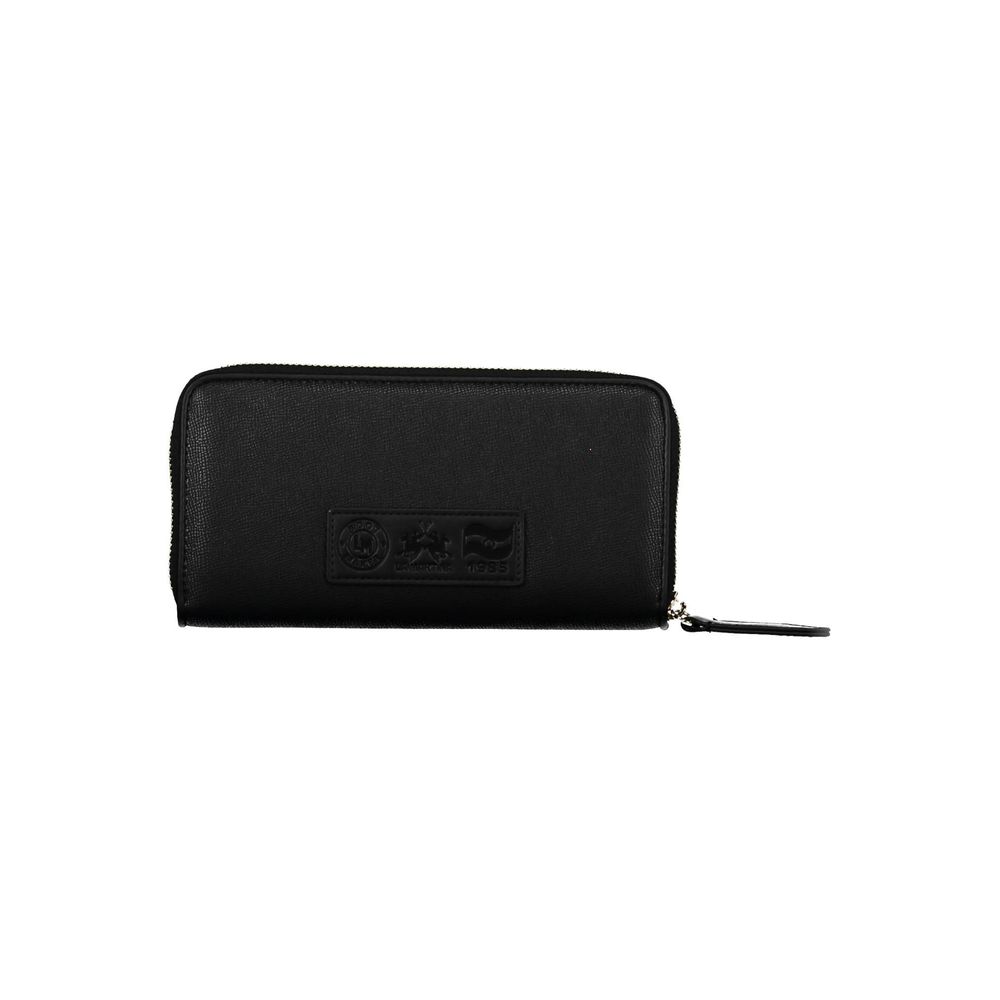 La Martina Black Polyethylene Wallet