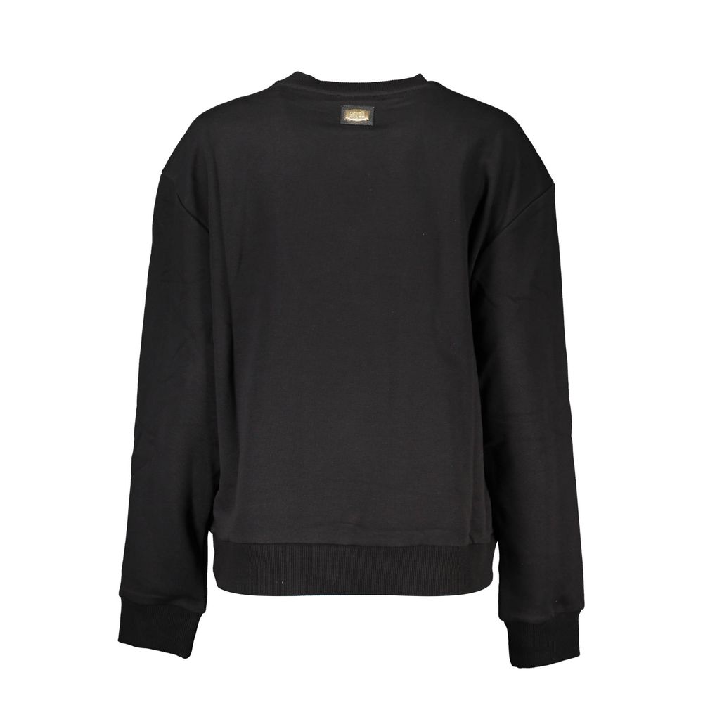 Cavalli Class Black Cotton Sweater