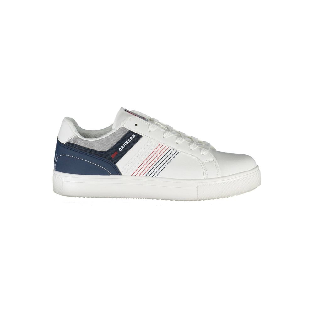 Carrera White Polyester Sneaker