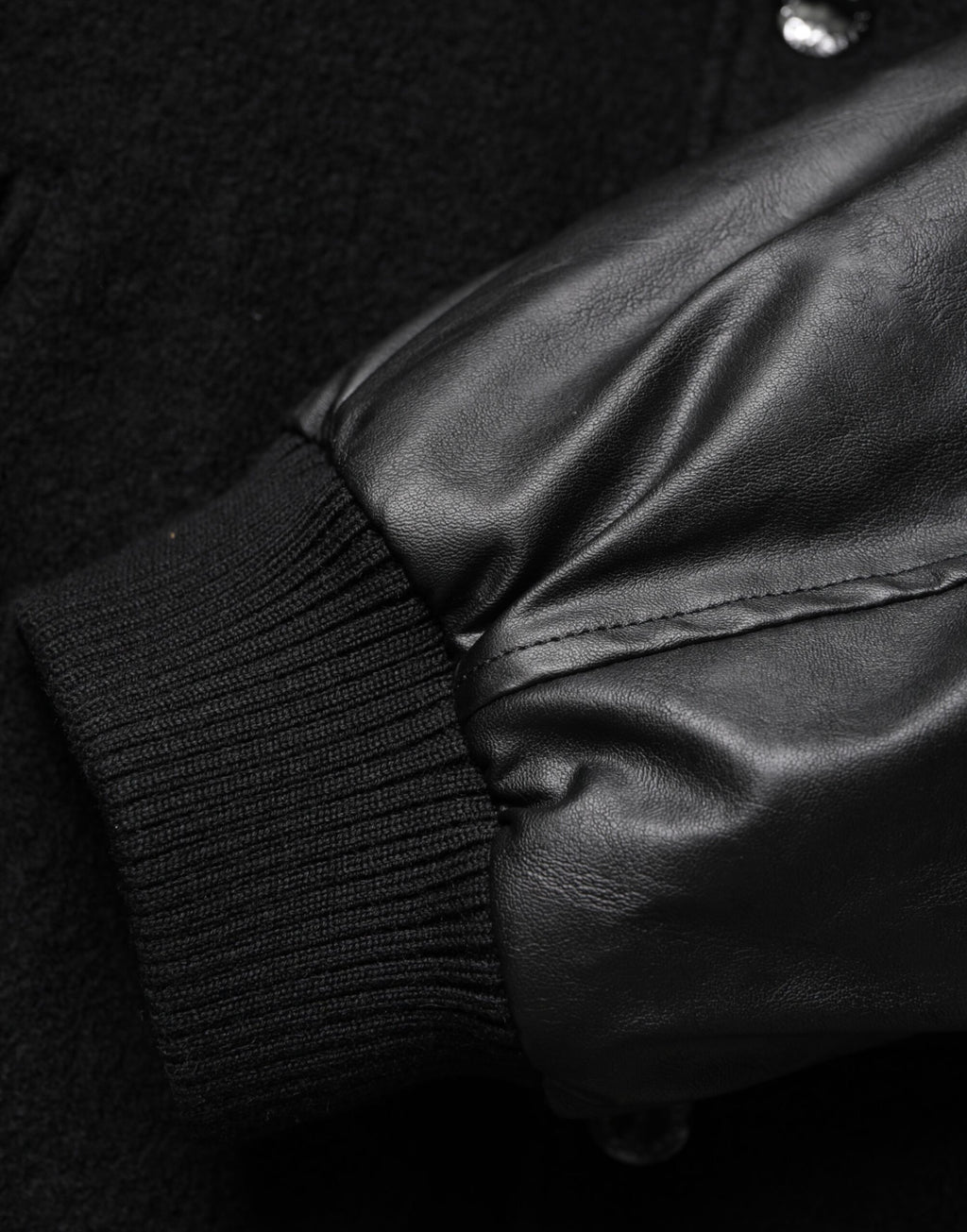 Dolce & Gabbana Black Wool Logo Plaque Bomber Jacket