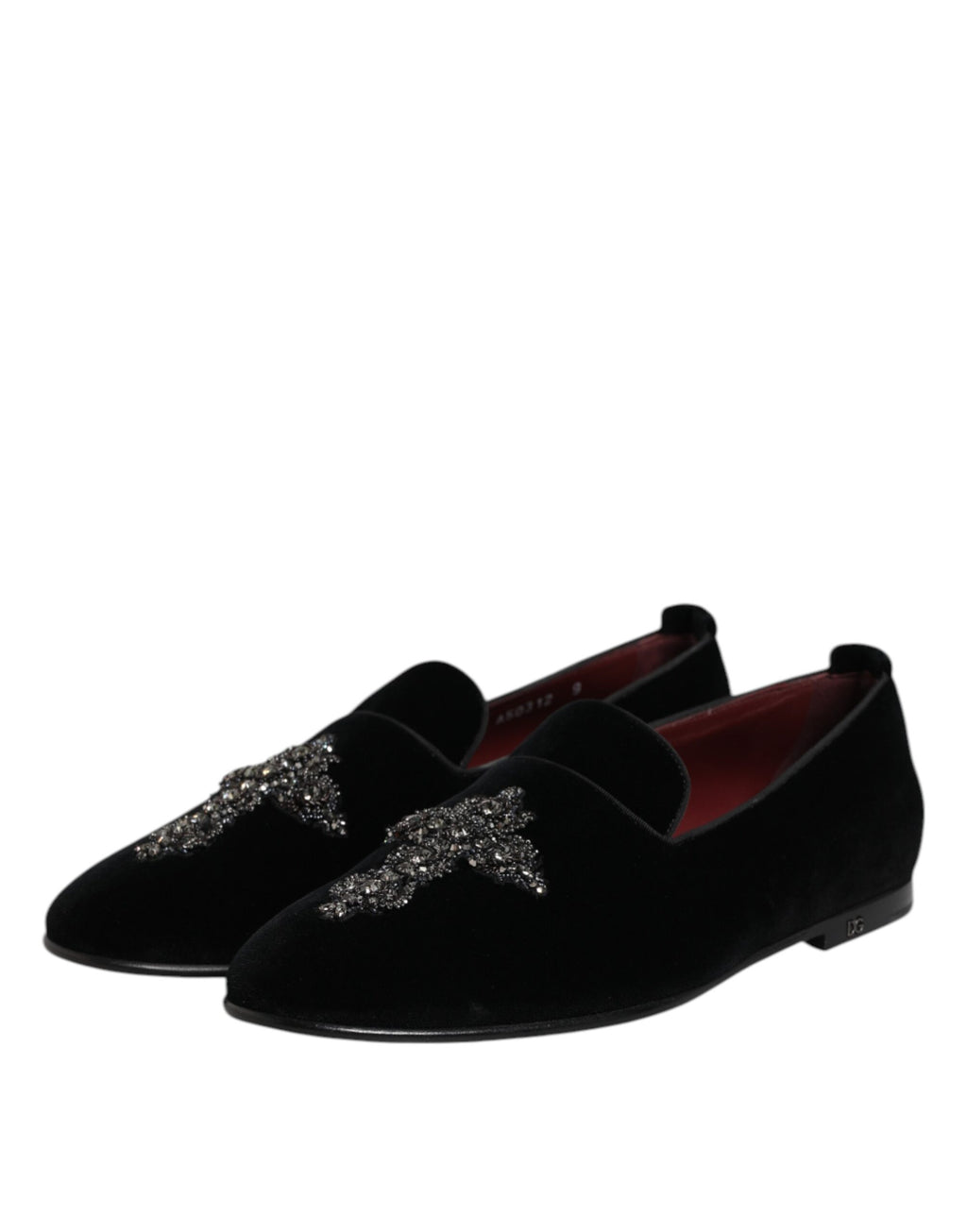 Dolce & Gabbana Black Suede Cross Slip On Loafers Dress Shoes