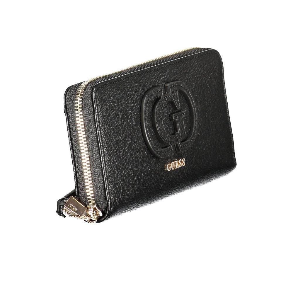 Guess Jeans Black Polyethylene Women Wallet