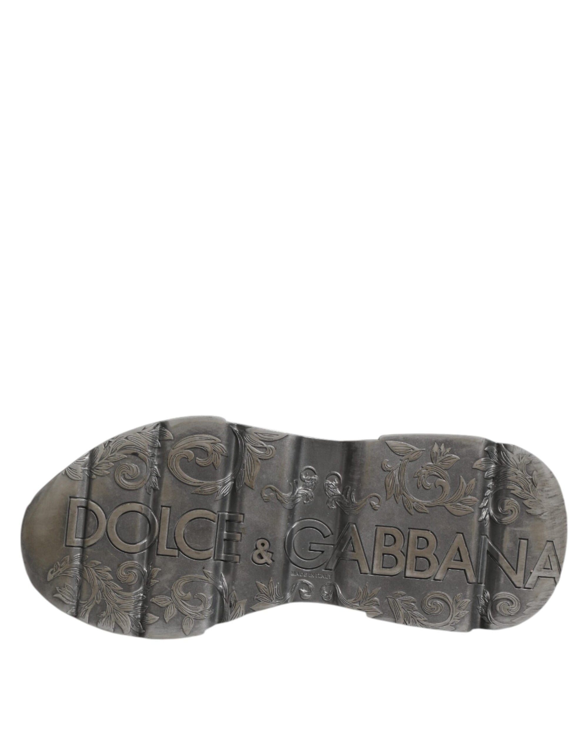 Dolce & Gabbana White Daymaster Leather Low Top Sneakers Shoes