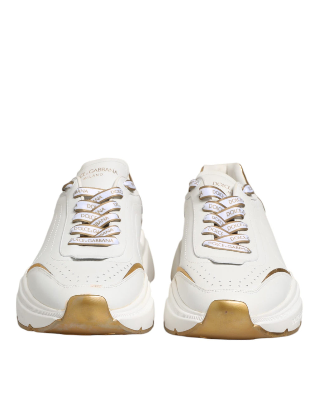 Dolce & Gabbana White Logo Daymaster Low Top Sneakers Shoes