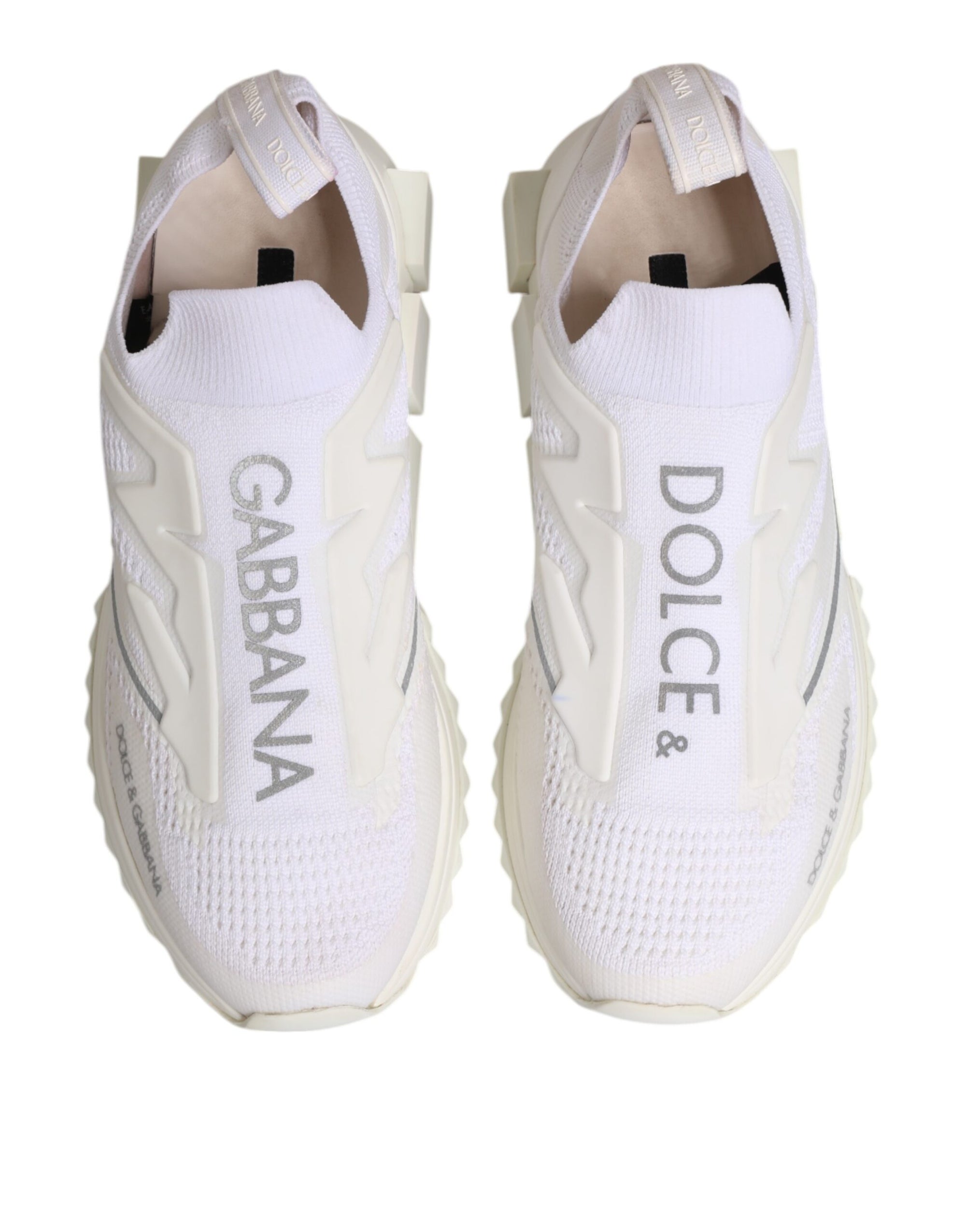 Dolce & Gabbana White SORRENTO Slip On Low Top Sneakers Shoes