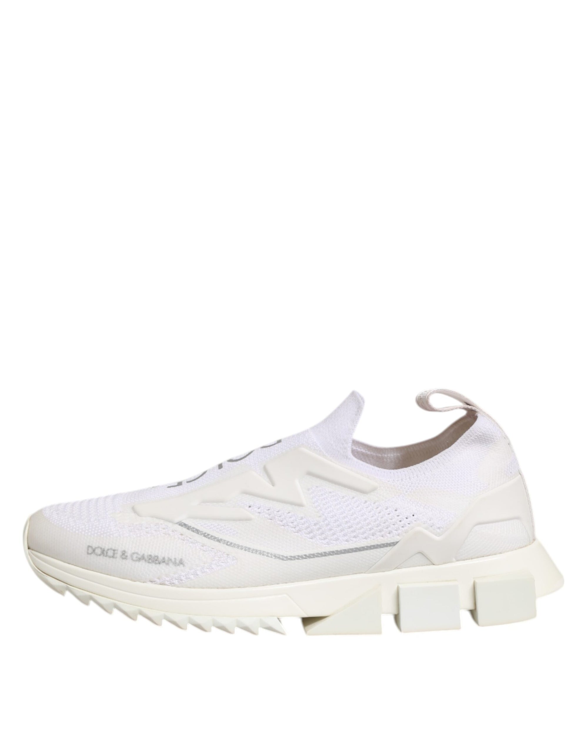 Dolce & Gabbana White SORRENTO Slip On Low Top Sneakers Shoes