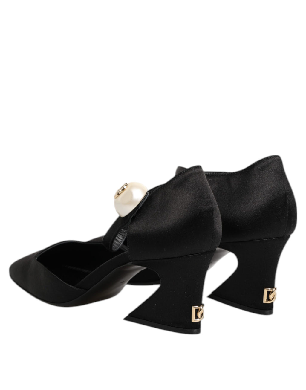 Dolce & Gabbana Black Leather Logo Ankle Strap Sandals Shoes