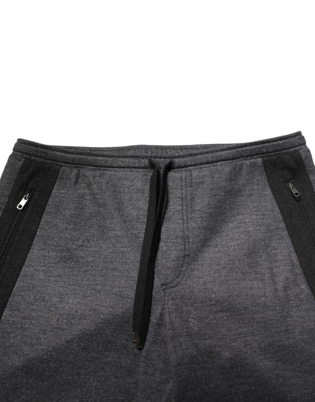 Dolce & Gabbana Gray Black Wool Blend Jogger Sweatpants  Pants