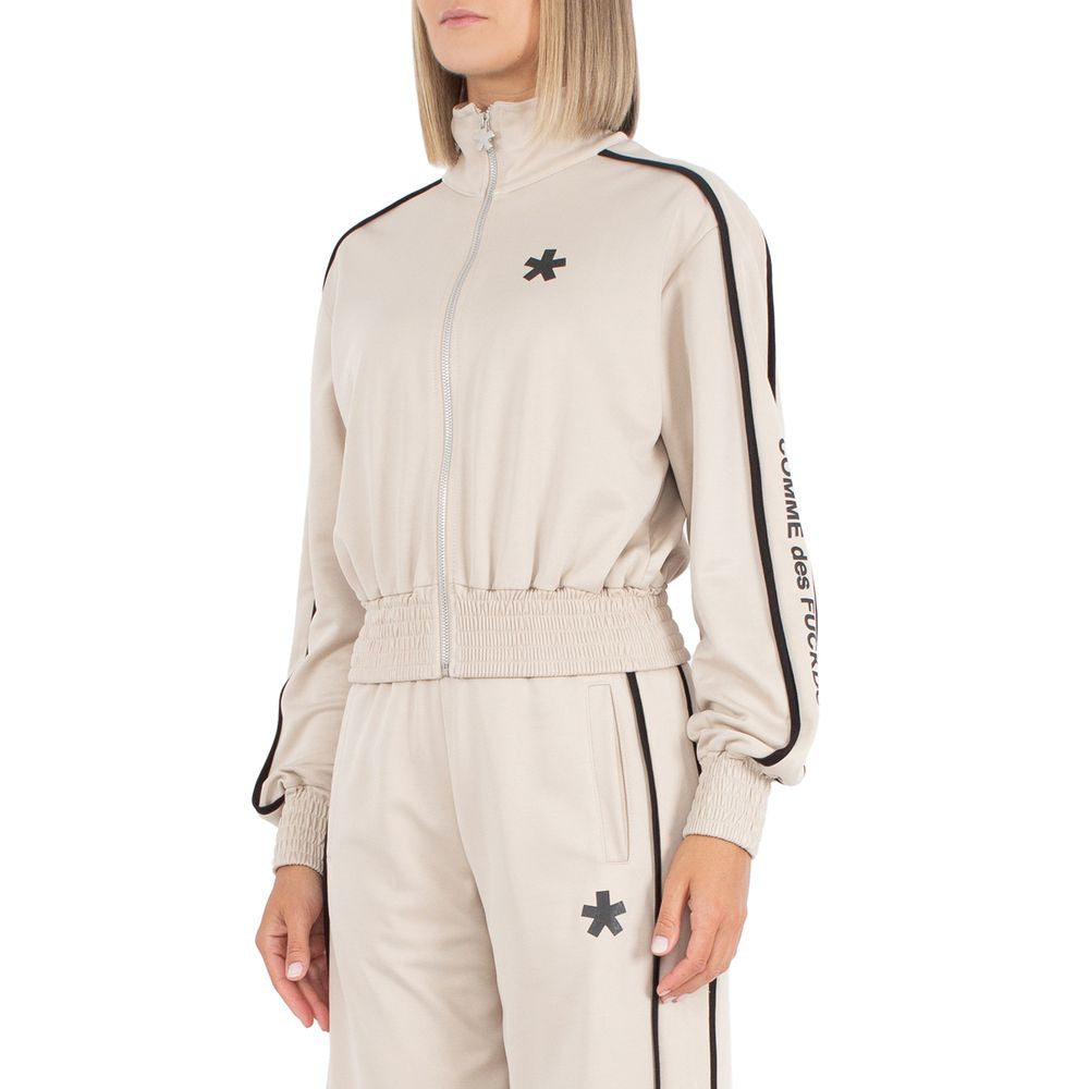 Comme Des Fuckdown Beige Cotton Sweater