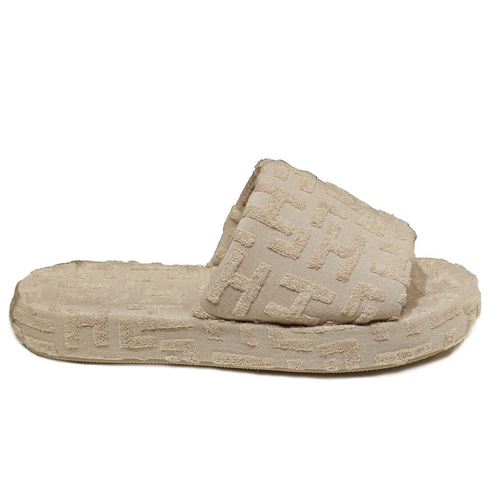 Hinnominate Beige Cotton Sandal