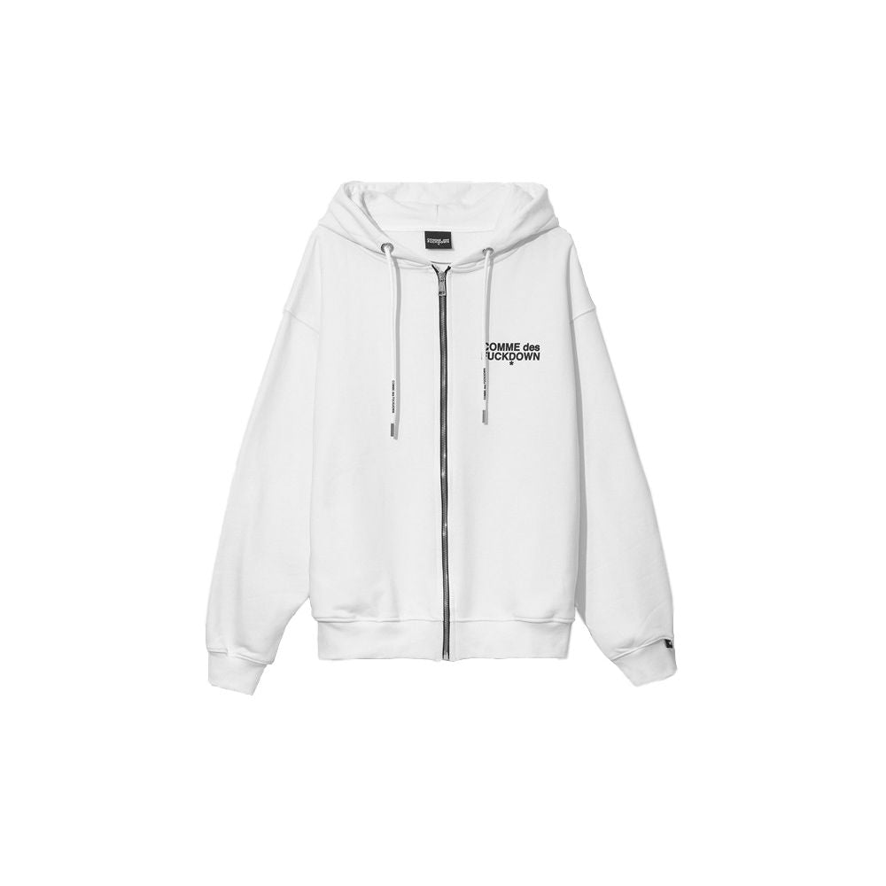 Comme Des Fuckdown White Cotton Sweater