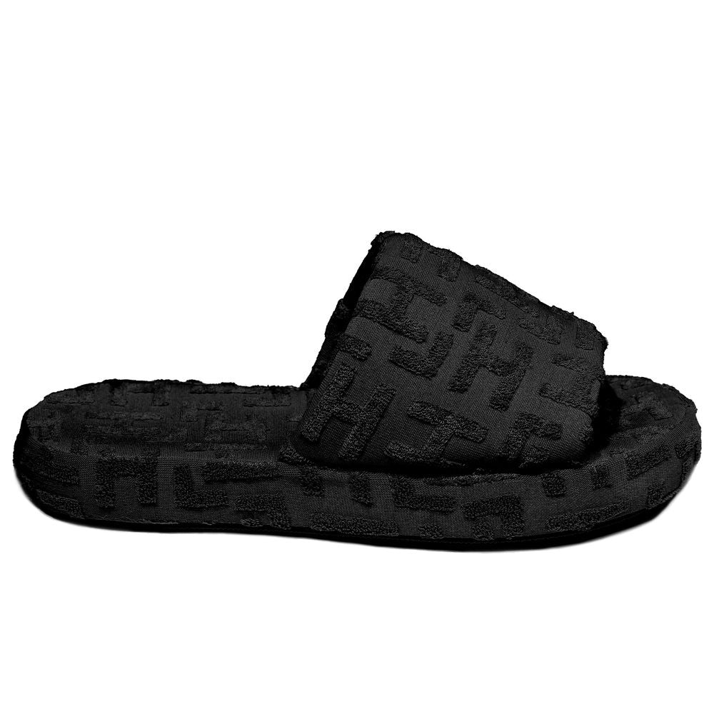 Hinnominate Black Cotton Sandal