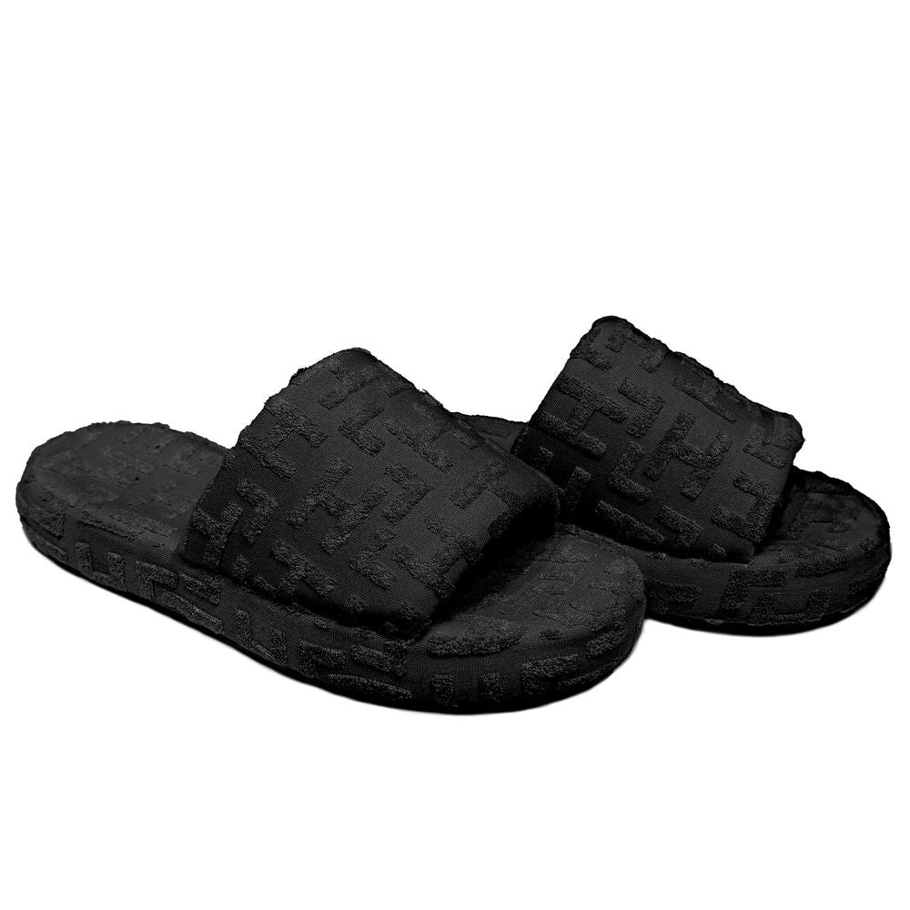 Hinnominate Black Cotton Sandal
