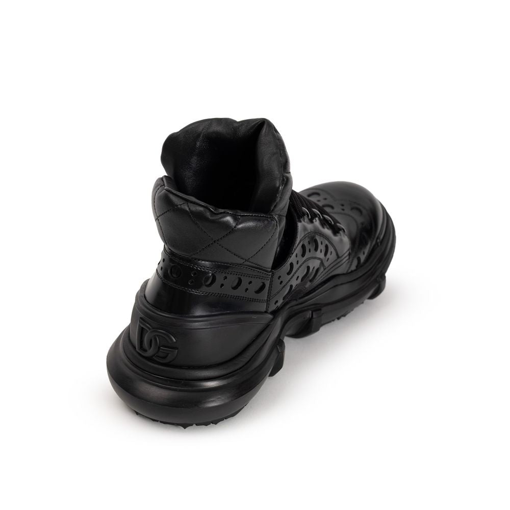 Dolce & Gabbana Black Leather Oxfords And Derby