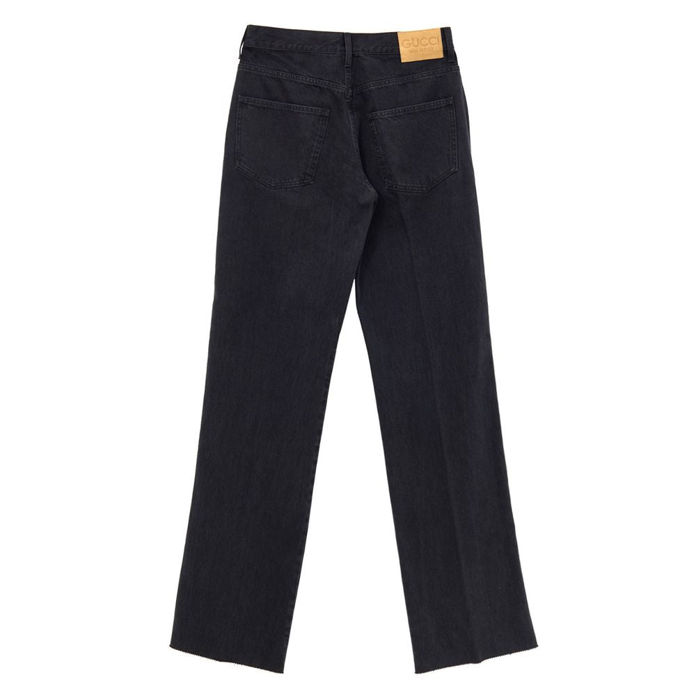 Gucci Black Cotton Jeans Denim