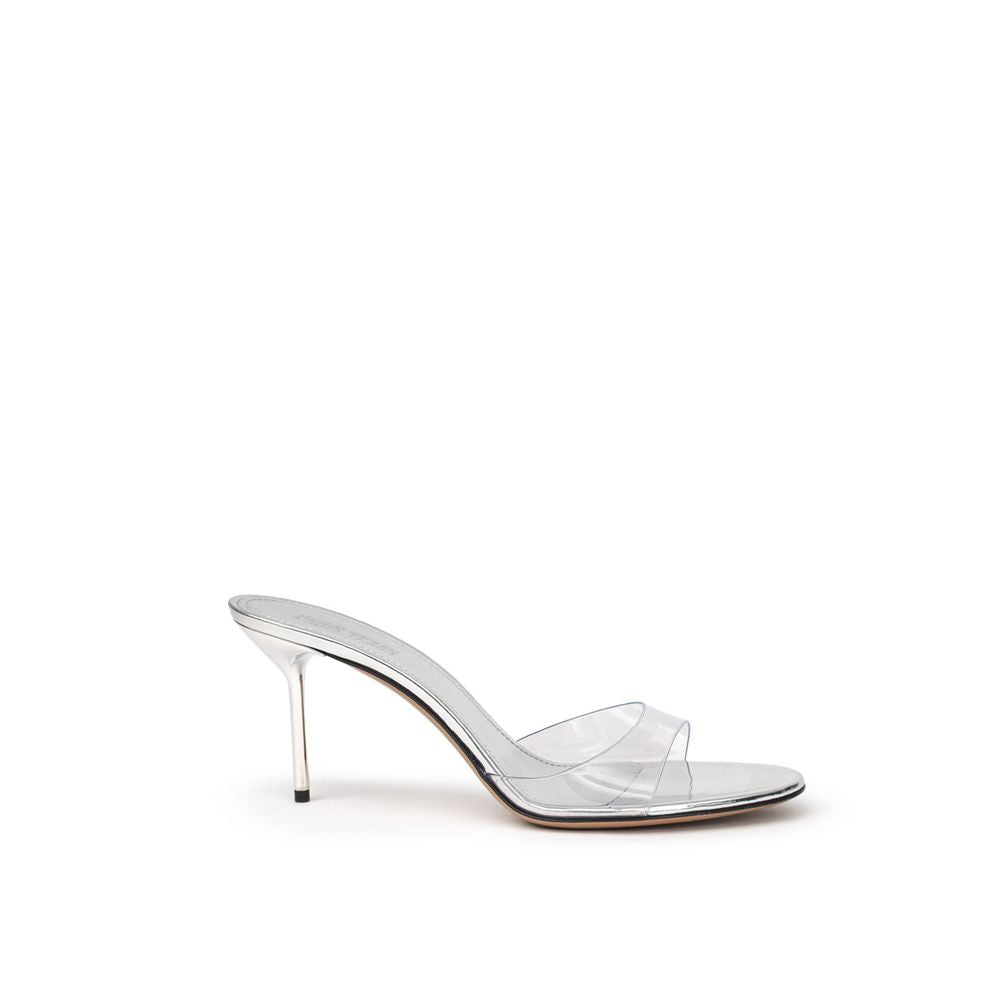 Paris Texas Gray Leather Mule