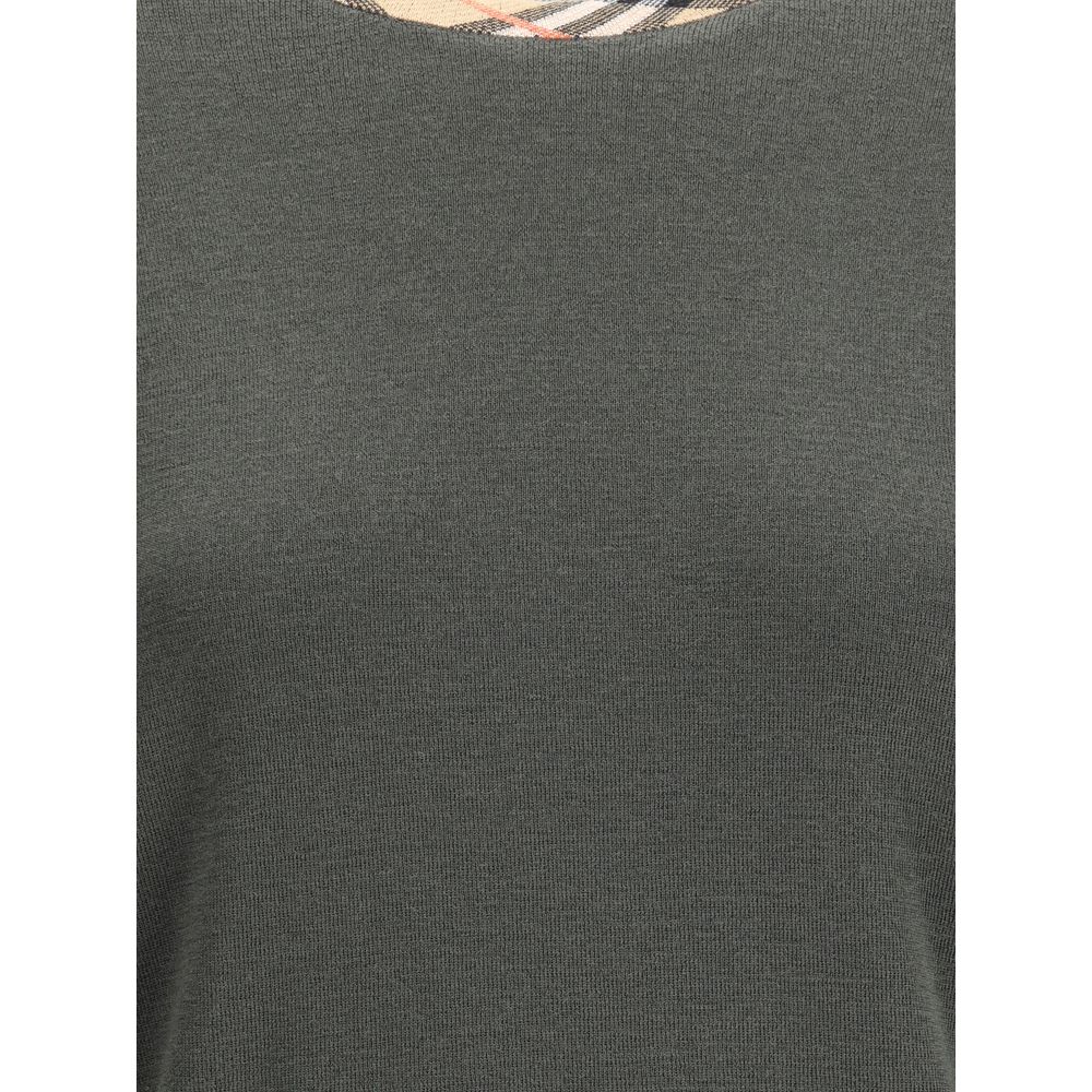 Burberry Wool Pullover with Check