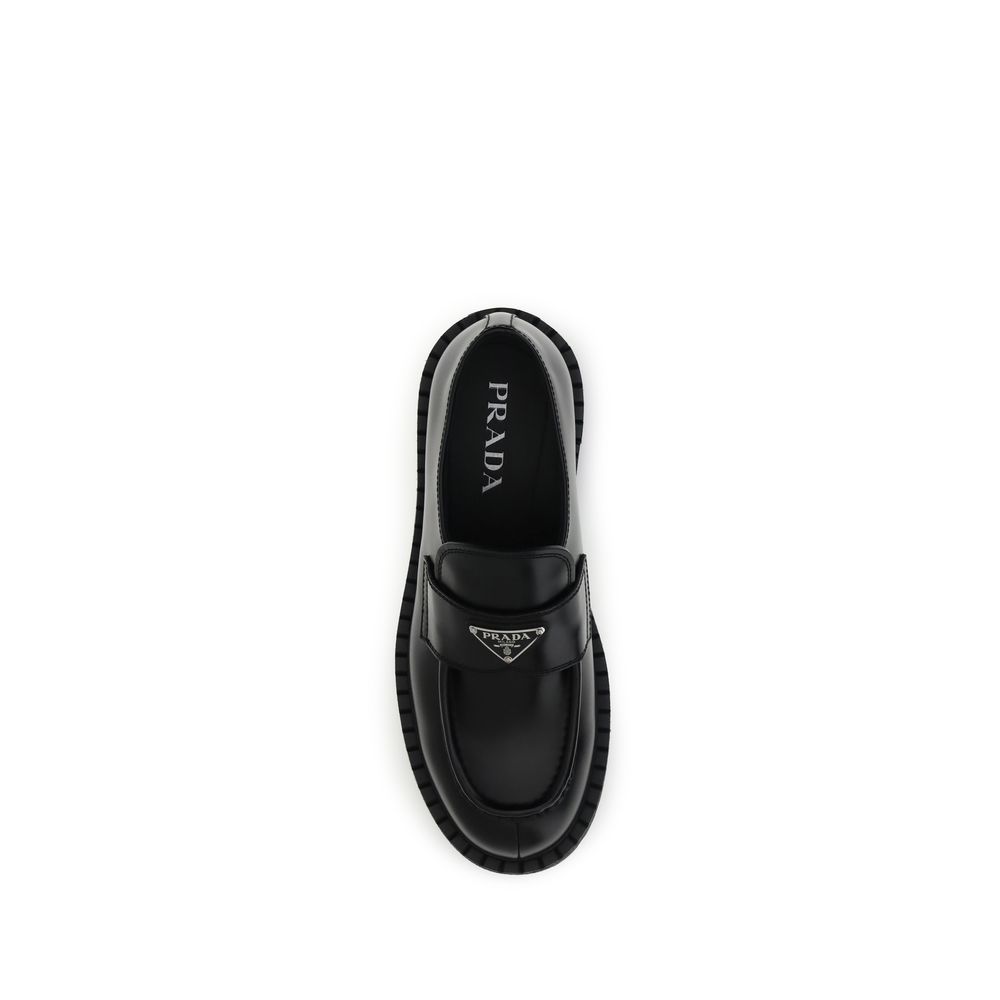 Prada Double Chocolate Loafers