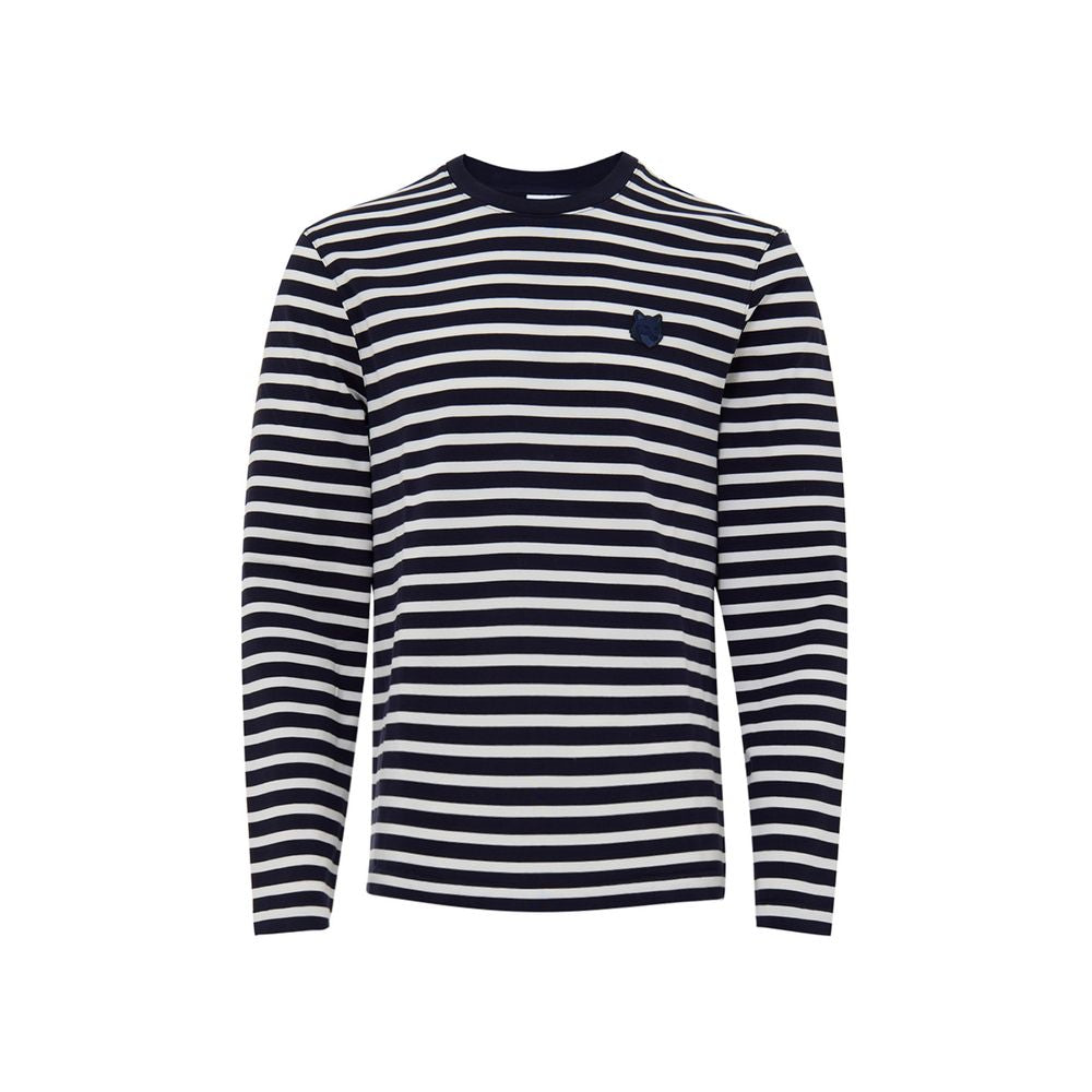 Maison Kitsuné Blue Cotton Long Sleeve