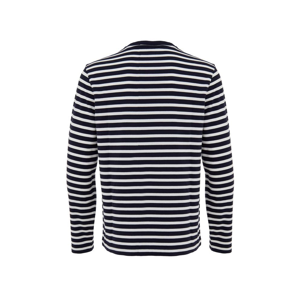 Maison Kitsuné Blue Cotton Long Sleeve