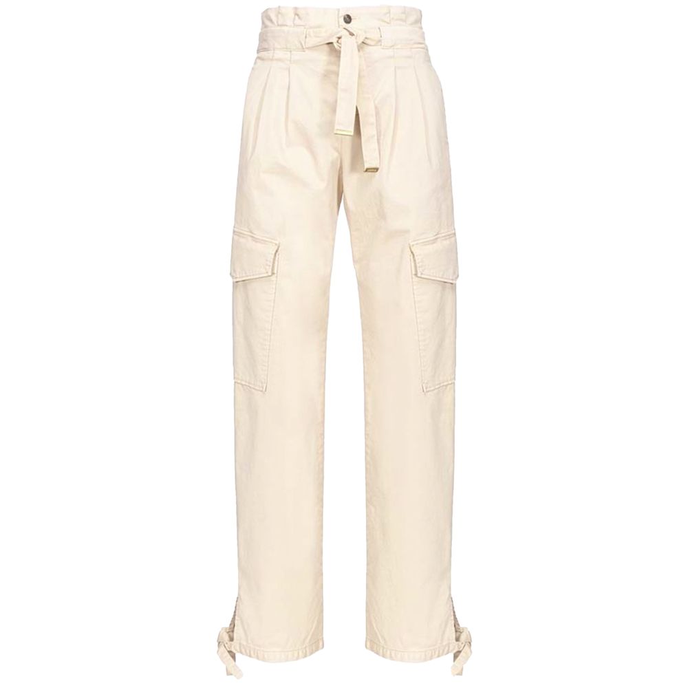 PINKO White Cotton Jeans & Pant