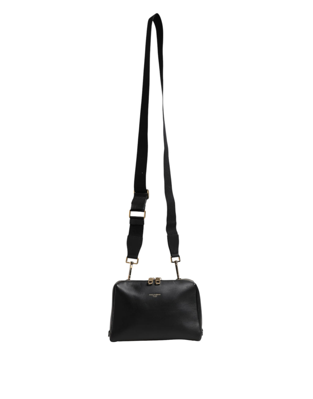 Dolce & Gabbana Black Mediterranean Leather Shoulder Crossbody Bag