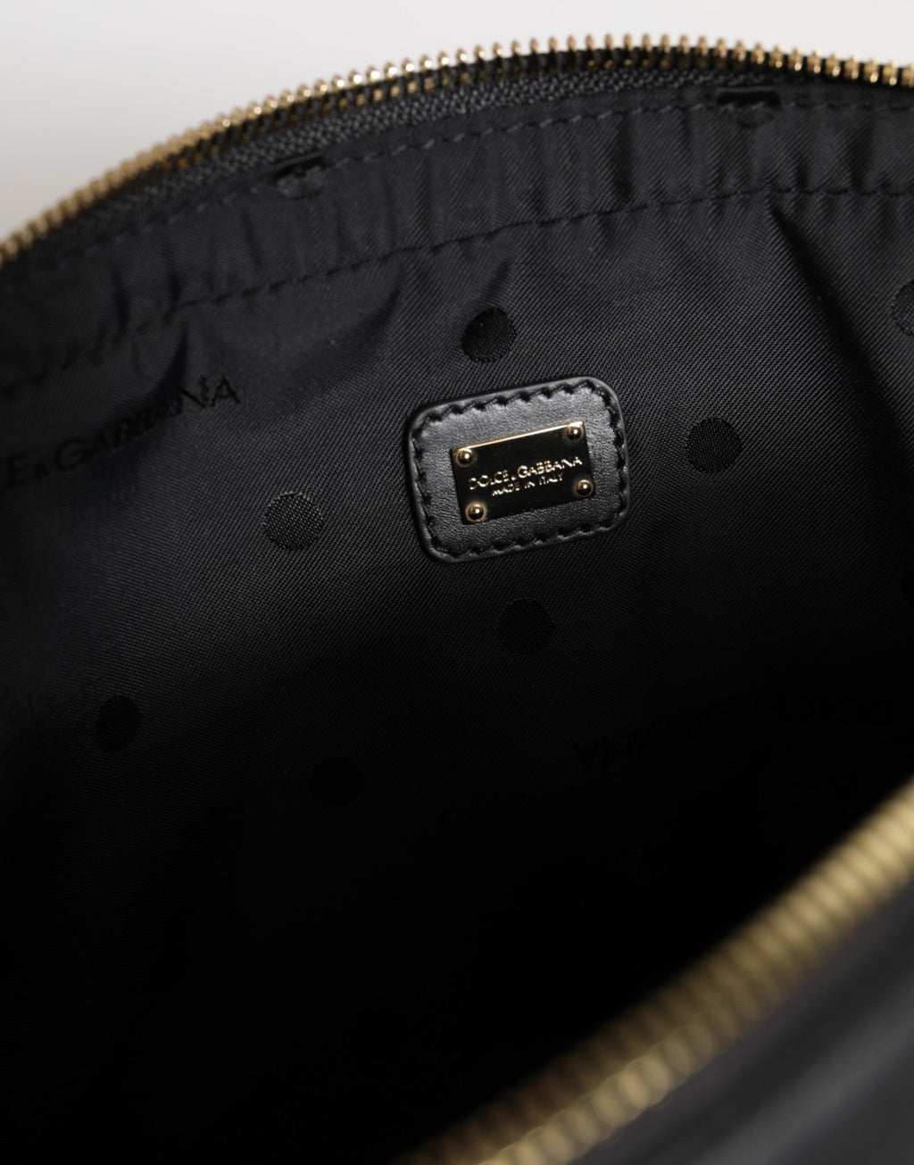 Dolce & Gabbana Black Mediterranean Leather Shoulder Crossbody Bag