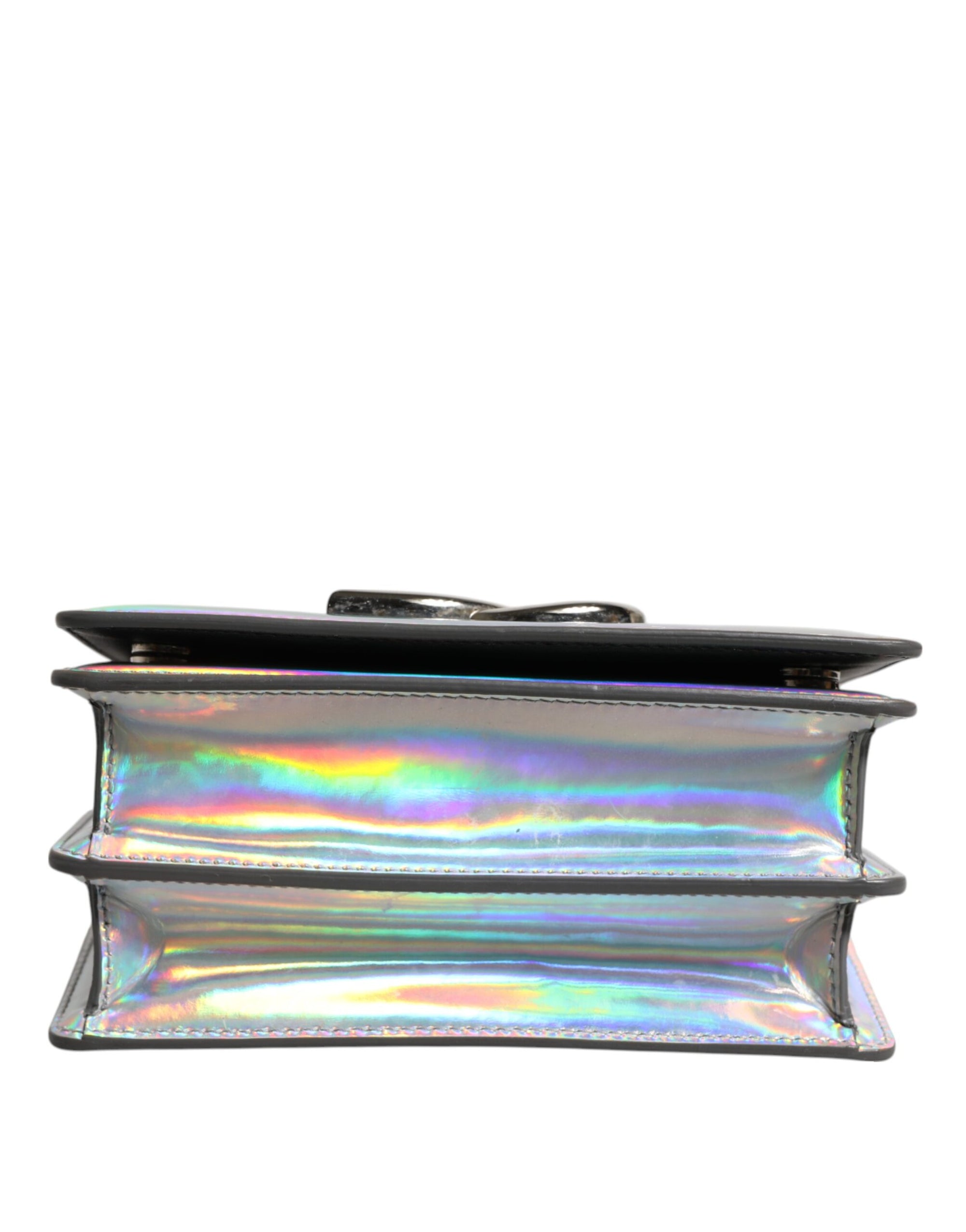 Dolce & Gabbana Metallic Silver Holographic Shoulder Crossbody Bag