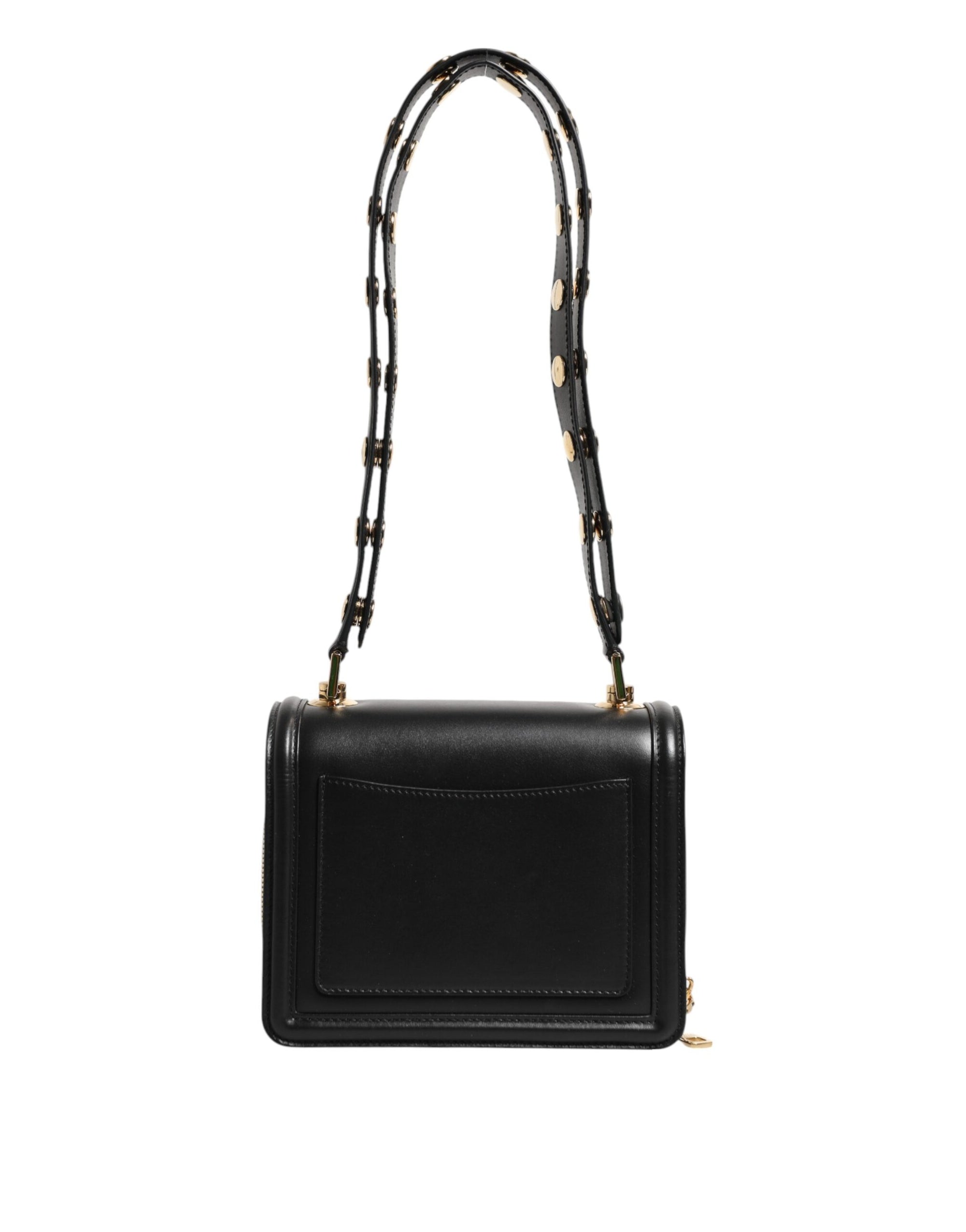 Dolce & Gabbana Black Joy Therapy Lola Studded Leather Shoulder Bag