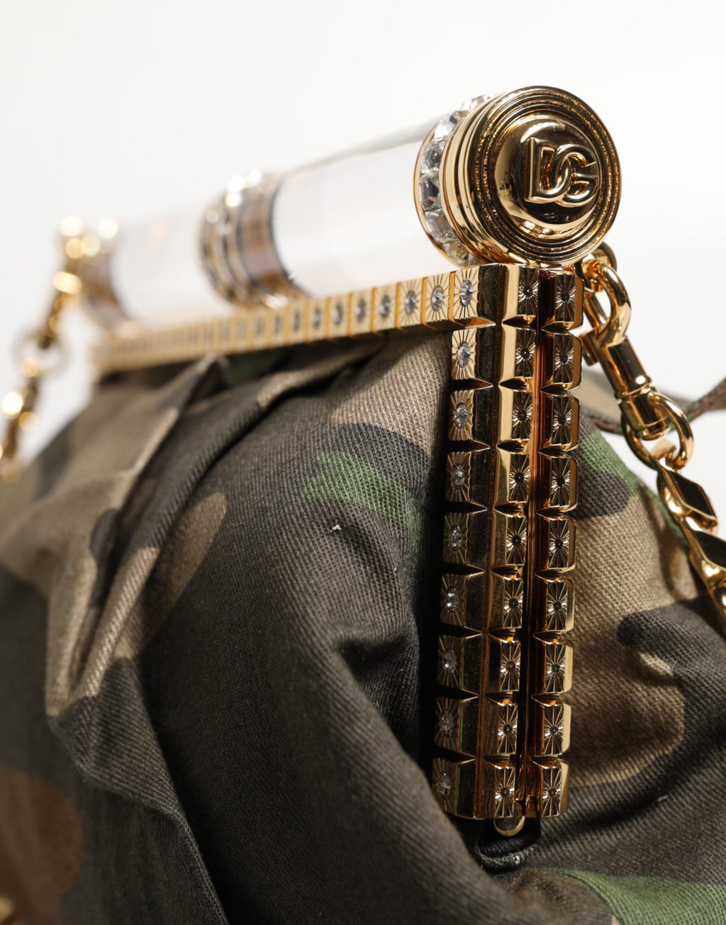 Dolce & Gabbana Multicolor Sicily Medium Camouflage Shoulder Strap Bag