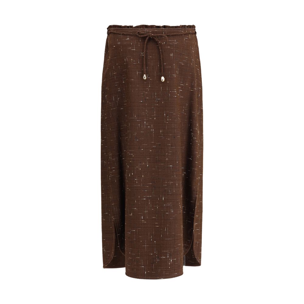 Fabiana Filippi Cotton and wool midi Skirt